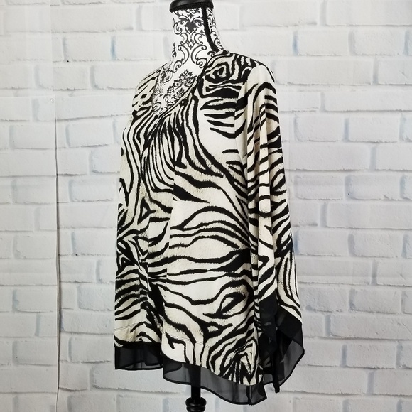 Alfani sz xl animal print stretch knit top - Picture 7 of 8